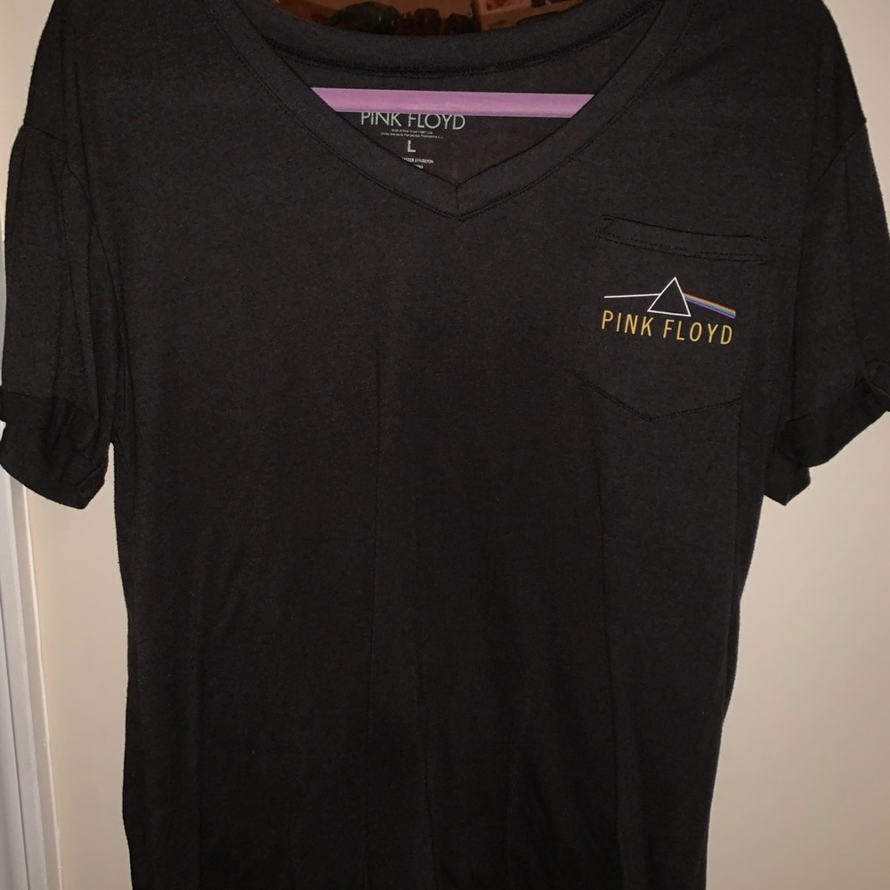 PINK FLOYD black pocket tee
